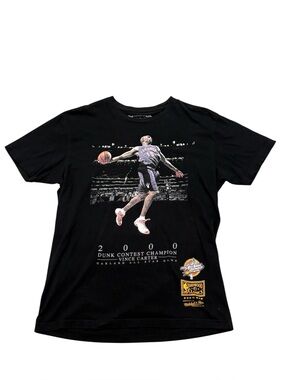 Mitchell & Ness Black Graphic Crewneck Tee